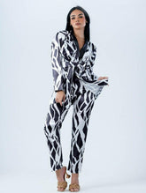 ZEBRA SATIN SET
